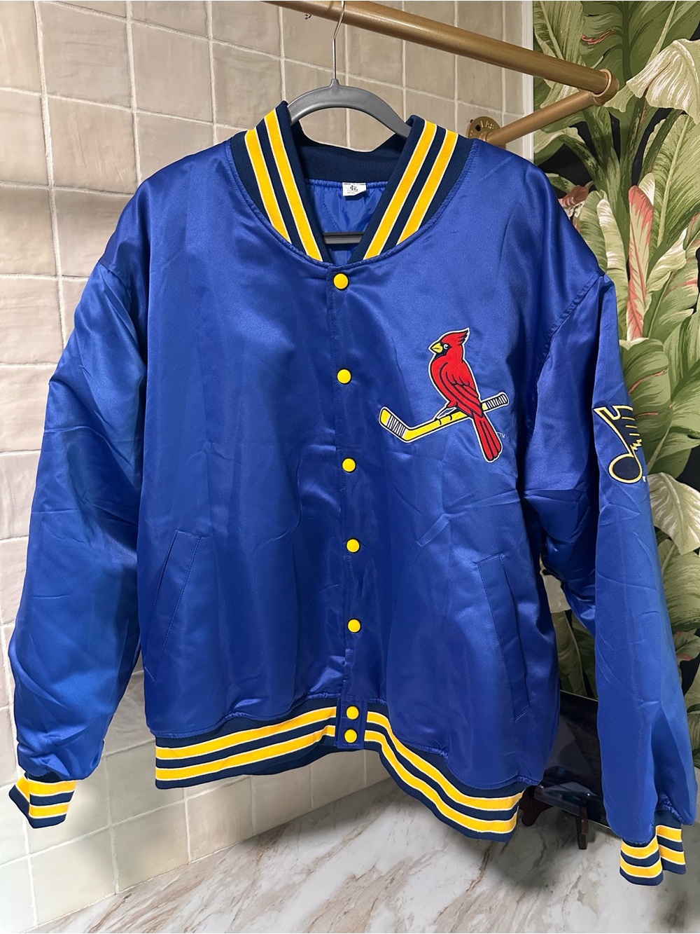 St. Louis Cardinals Blues Night Satin Jacket  -  XL